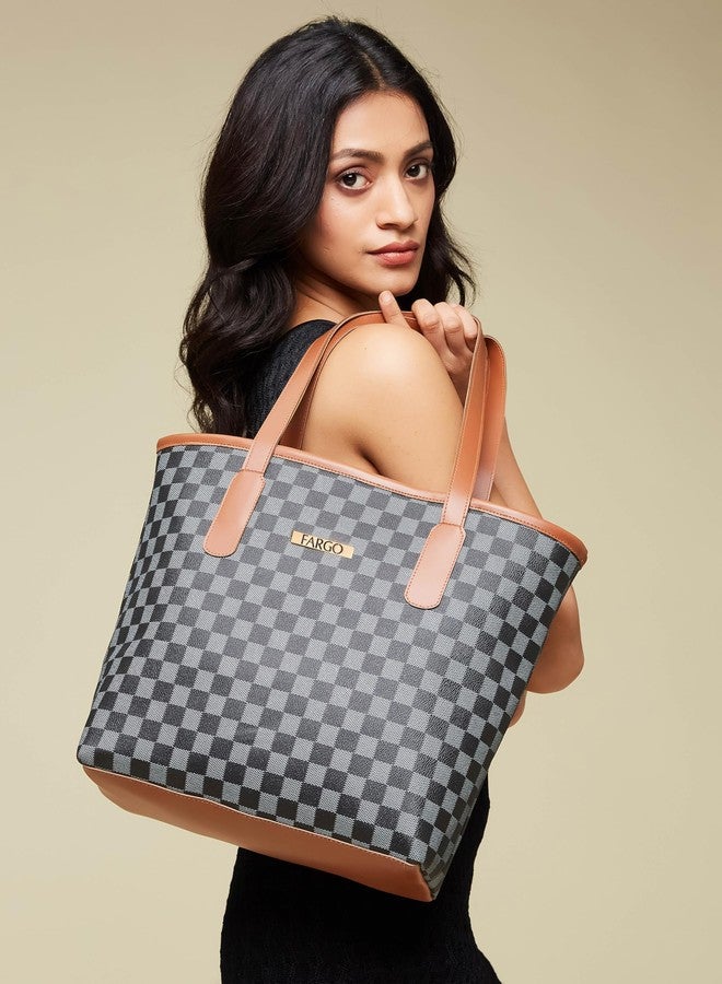 Fargo PU Women's Stylish Handbag Color Block Black - Image 2